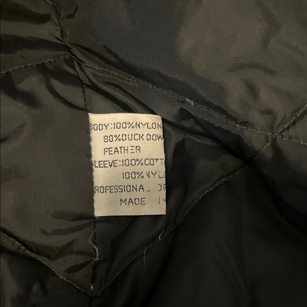 Luba Vintage Womans Black Nyon Asymmetrical Long Quilted Trench Rain Coat 9/10 - Picture 12 of 15